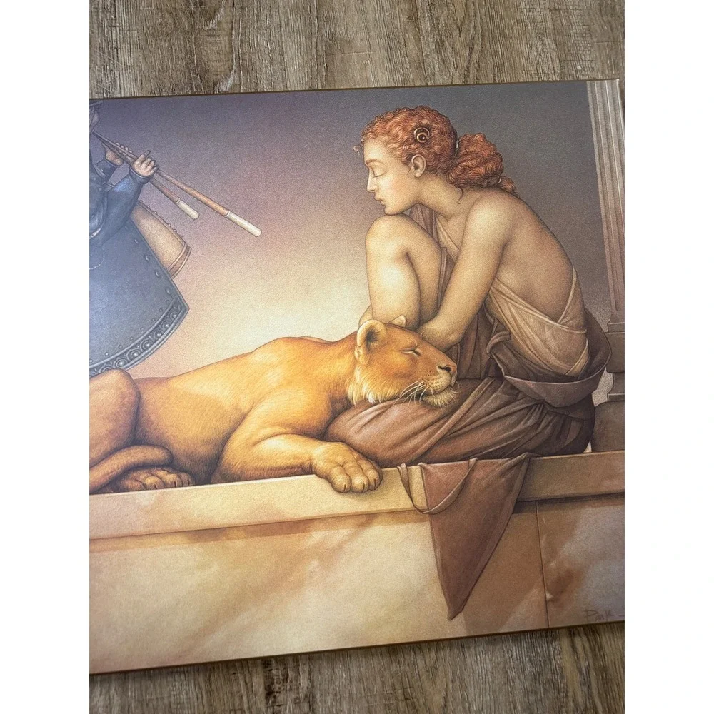 Michael Parkes Flute Meditation Z Gallerie Surrealist Art Print 22x28